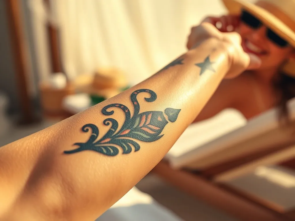 Tatuaz a solarium: jak chronić tatuaż przed szkodliwym promieniowaniem?